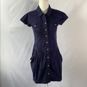 H&M Teen Dark Blue Cotton Dress